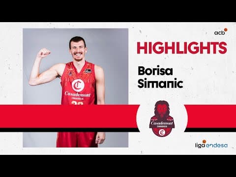 Borisa Simanic firma su mejor partido con Casademont Zaragoza