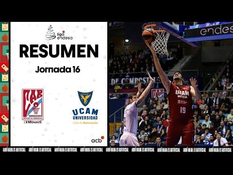 Resumen Monbus Obradoiro 79 - UCAM Murcia 87 (J16)