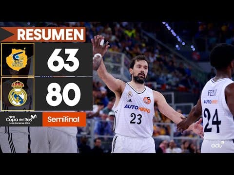 Resumen Dreamland GC 63 - Real Madrid 80 (Semifinales)