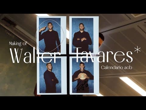 Walter Tavares: Making of "Calendario acb"