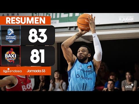 Resumen MoraBanc Andorra 83 - BAXI Manresa 81 (J33)