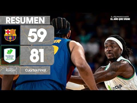Resumen Barça 59 - Unicaja 81 (J36)