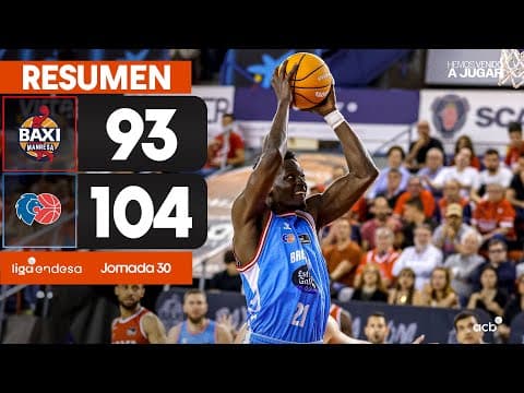 Resumen BAXI Manresa 93 - Río Breogán 104 (J30)