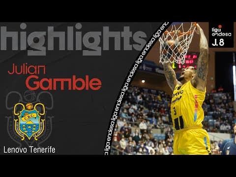 Julian Gamble ya se luce con la camiseta del Lenovo Tenerife
