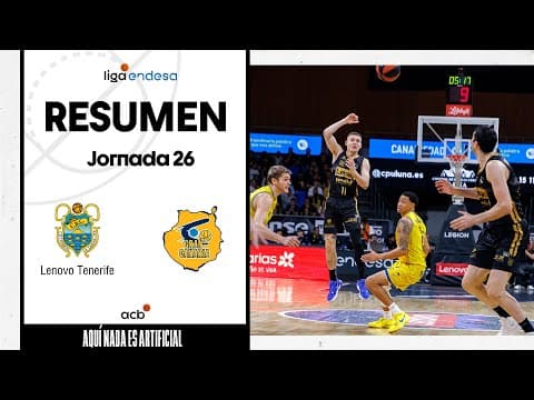 Resumen Lenovo Tenerife 93 - Dreamland Gran Canaria 92 (J26)