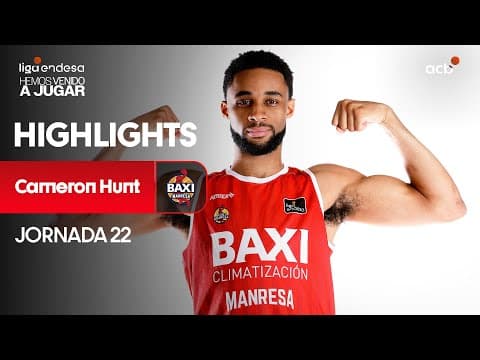 Cameron Hunt lidera la ofensiva del BAXI Manresa