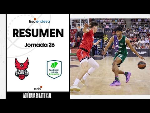Resumen Coviran Granada 62 - Unicaja 90 (J26)
