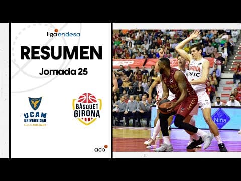 Resumen UCAM Murcia 102 - Bàsquet Girona 79 (J25)