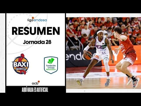 Resumen BAXI Manresa 77 - Unicaja 88 (J28)