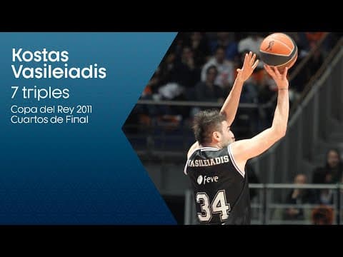 Kostas Vasileiadis: 7 triples en cuartos de final de #CopaACB 2011