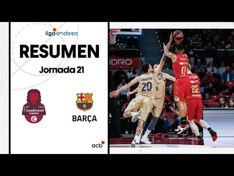 Resumen Casademont Zaragoza 85 - Barça 83 (J21)