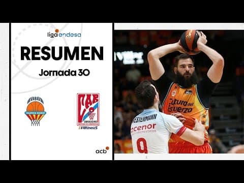 Resumen Valencia Basket 87 - Monbus Obradoiro 78 (J30)