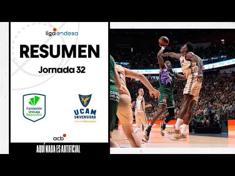 Resumen Unicaja 96 - UCAM Murcia 71 (J32)