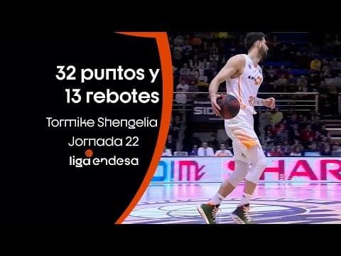 Tornike Shengelia: ¡32 puntos y 13 rebotes!