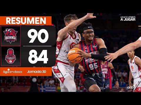 Resumen Baskonia 90 - Casademont Zaragoza 84 (J30)