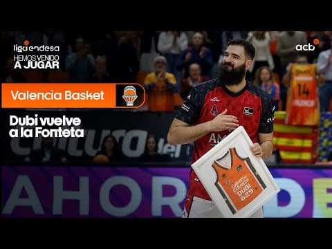 Bojan Dubljevic recibe un homenaje en su vuelta a Valencia