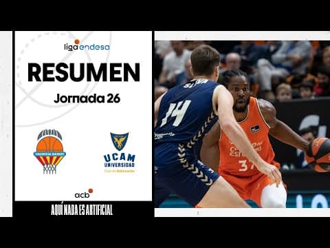 Resumen Valencia Basket 83 - UCAM Murcia 82 (J26)