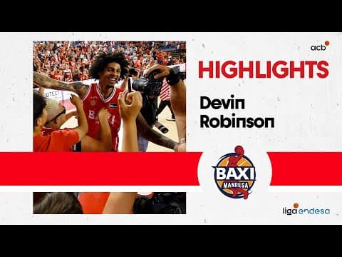 Devin Robinson guía la victoria de BAXI Manresa
