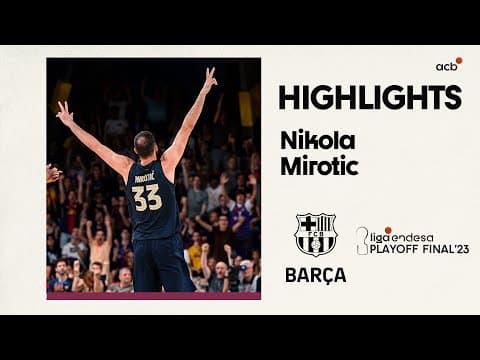 Un Nikola Mirotic inspirado lidera la victoria del Barça