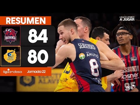 Resumen Baskonia 84 - Dreamland Gran Canaria 80 (J22)