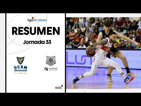 Resumen UCAM Murcia 67 - Surne Bilbao Basket 55 (J33)