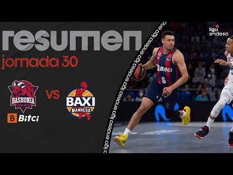 Resumen Bitci Baskonia 107 - BAXI Manresa 85 (J30)