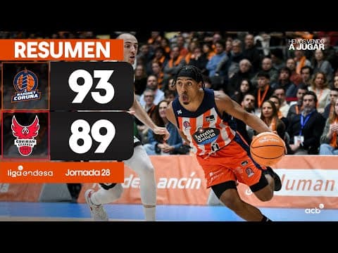 Resumen Leyma Coruña 93 - Coviran Granada 89 (J28)
