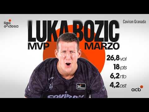 Luka Bozic, MVP del mes de marzo