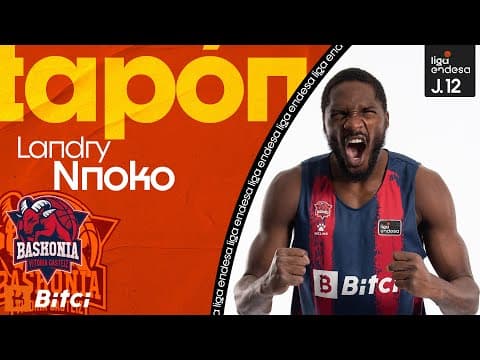 Landry Nnoko: taponazo a dos manos y a tablero
