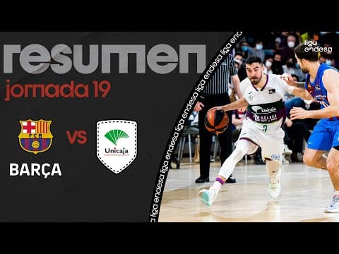 Resumen Barça 63 - Unicaja 73 (J19)