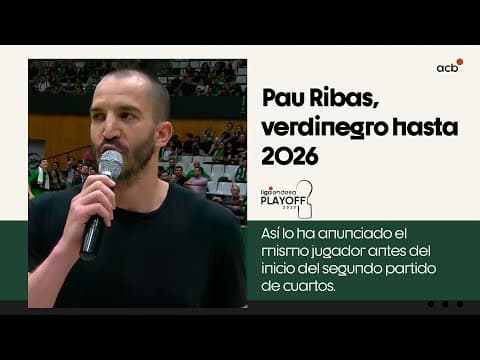 Ribas, verdinegro hasta 2026