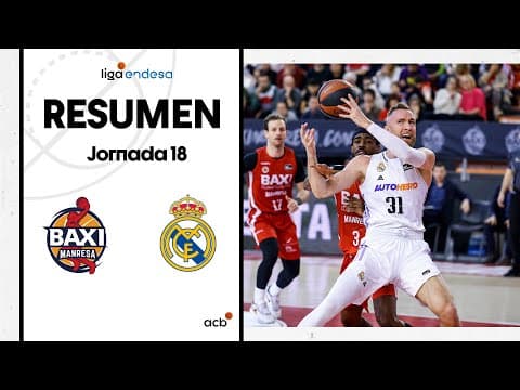 Resumen BAXI Manresa 69 - Real Madrid 94 (J18)