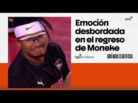 Emotiva presentación de Chima Moneke en su regreso a Manresa