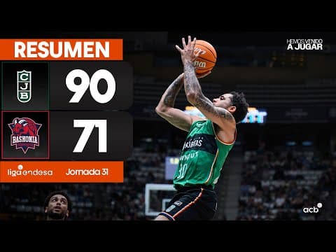 Resumen Joventut 90 - Baskonia 71 (J31)
