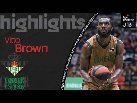 Vitto Brown, estratosférico: 31 puntos, 36 de valoración
