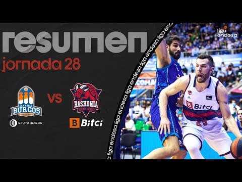 Resumen Hereda San Pablo Burgos 62 - Bitci Baskonia 78 (J28)