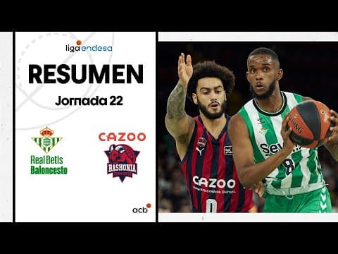 Resumen Real Betis Baloncesto 71 - Cazoo Baskonia 83 (J22)