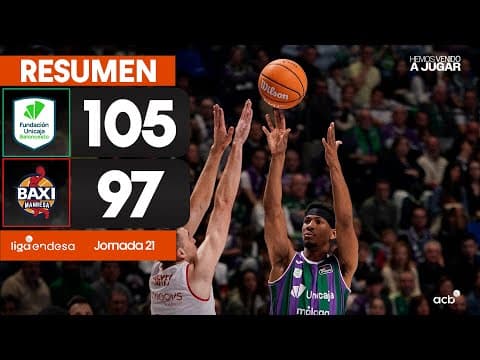Resumen Unicaja 105 - BAXI Manresa 97 (J21)
