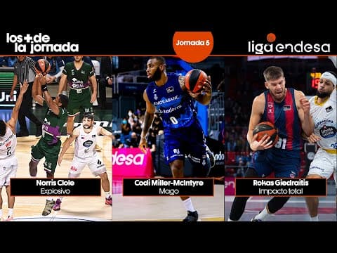Los Más de la Jornada 5: Norris Cole, Rokas Giedraitis y Codi Miller-McIntyre