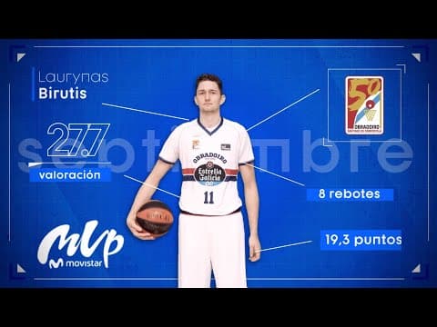 Laurynas Birutis, MVP Movistar de septiembre