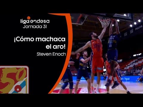 Steven Enoch destroza el aro