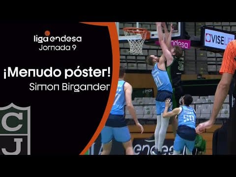 Simon Birgander y un señor póster