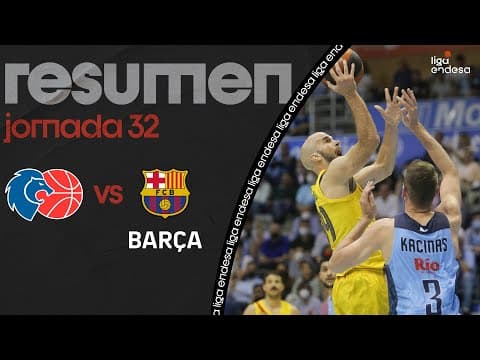 Resumen Río Breogán 72 - Barça 74 (J32)