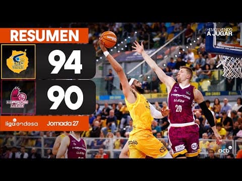 Resumen Dreamland Gran Canaria 94 - Hiopos Lleida 90 (J27)