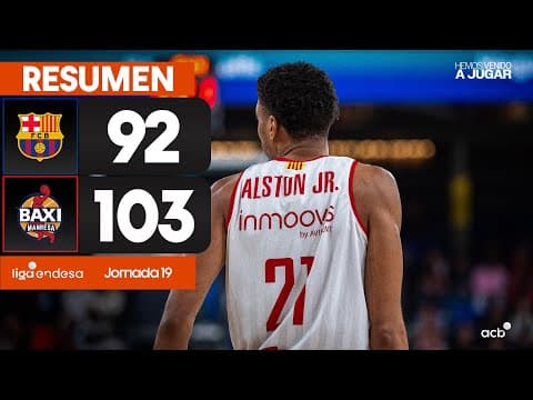 Resumen Barça 92 - BAXI Manresa 103 (J19)