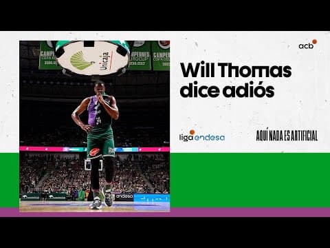 Will Thomas anuncia su retirada tras siete temporadas en la Liga Endesa