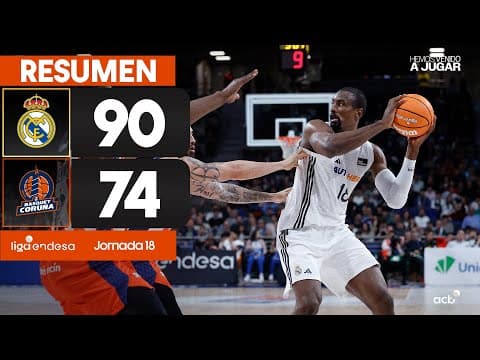 Resumen Real Madrid 90 - Leyma Coruña 74 (J18)