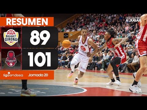Resumen Bàsquet Girona 89 - Casademont Zaragoza 101 (J20)