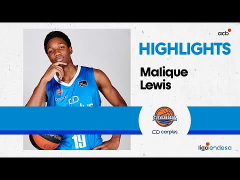Malique Lewis echa el cierre de la temporada a lo grande
