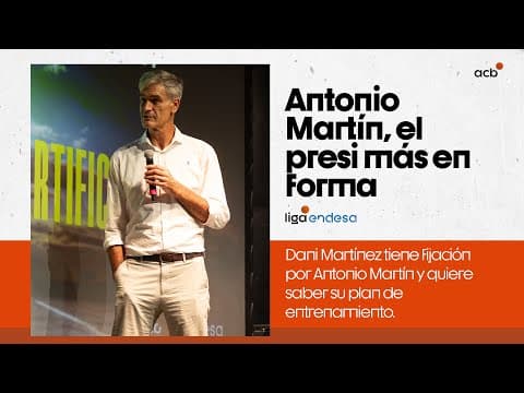 Antonio Martín, el presi más en forma de la presentación